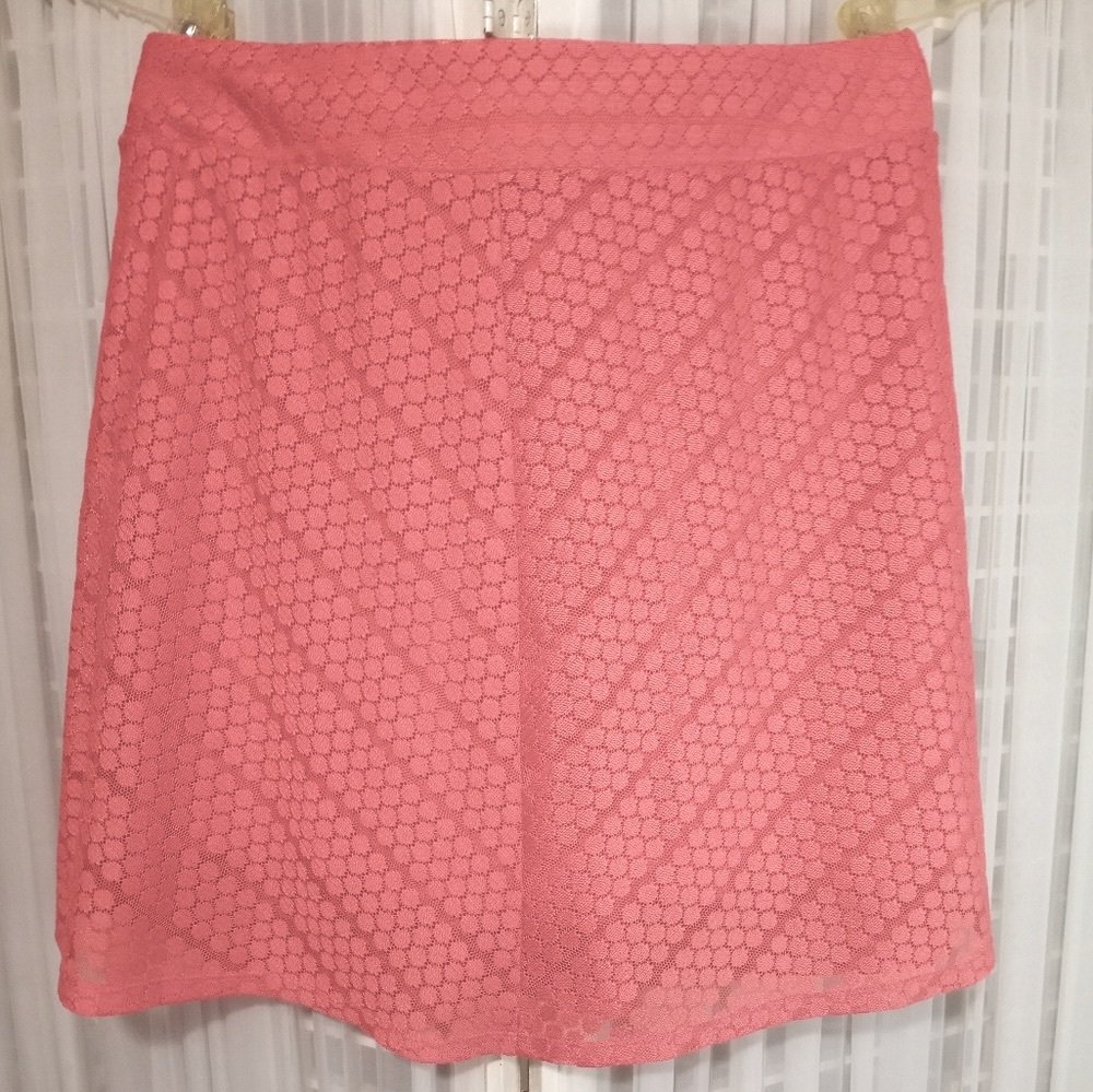 New Directions coral womens mini skirt XL.